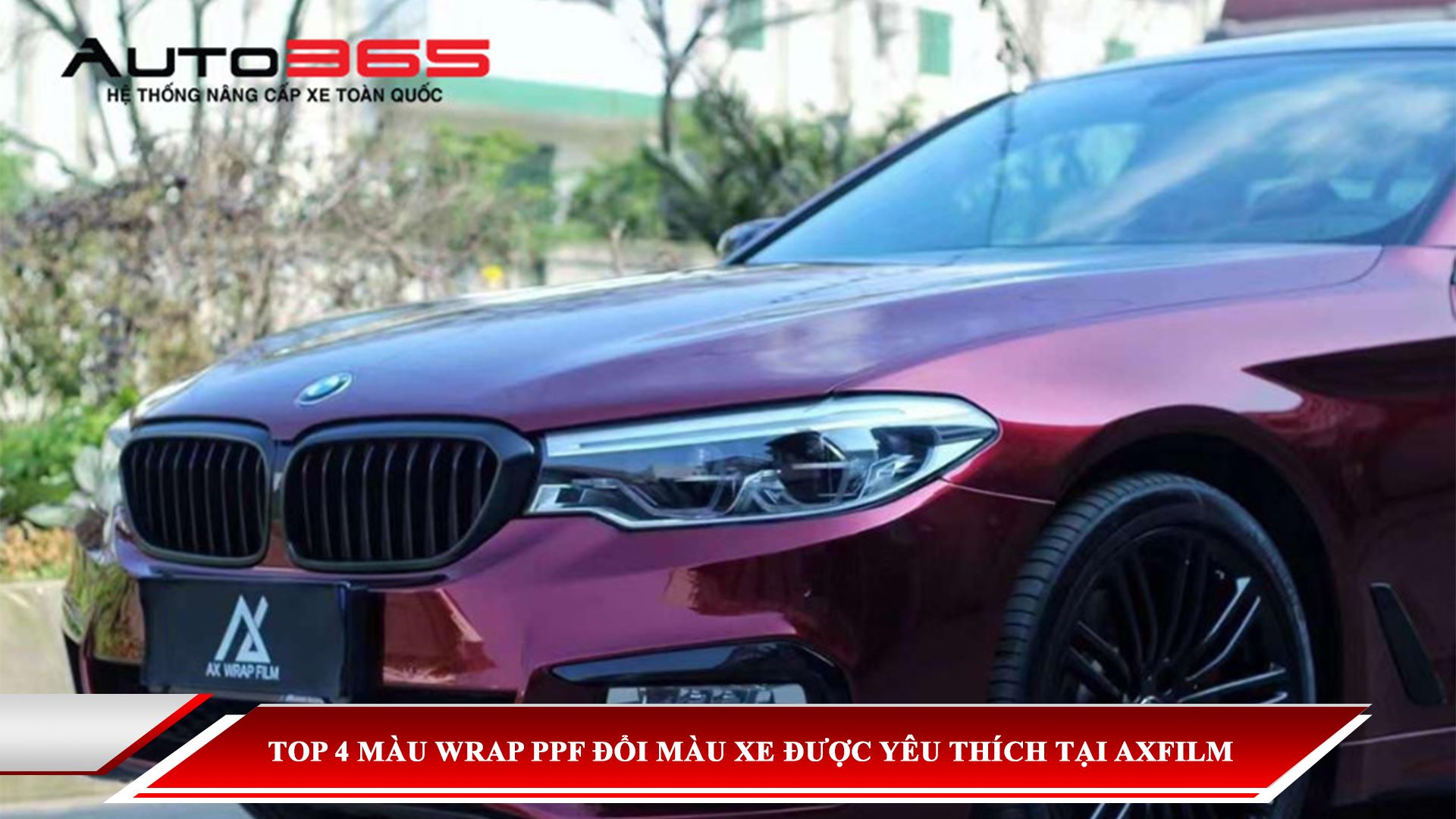 TOP 4 MÀU WRAP PPF ĐỔI MÀU XE ĐƯỢC YÊU THÍCH TẠI AXFILM